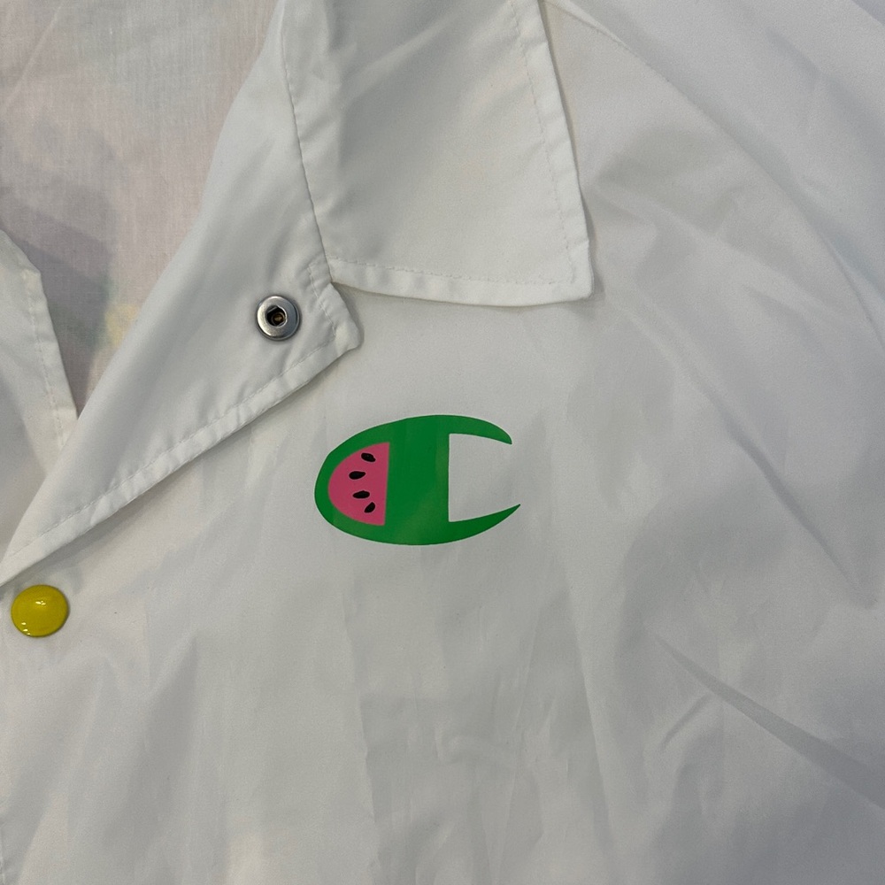 Champion Multicolor Button White Windbreaker - image 2